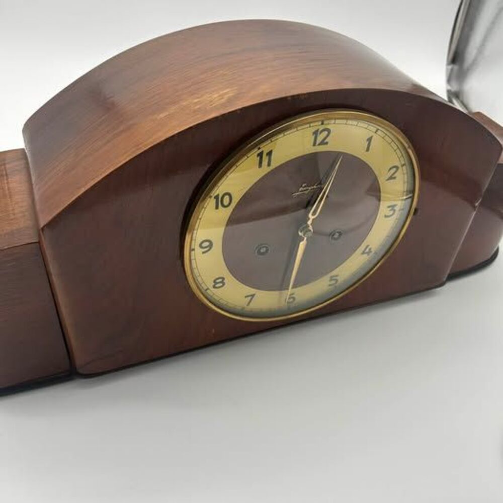 Vintage Junghans Wooden Mantel Clock (MISSING KEYS)